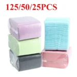 125/50/25Pcs Black One-time Tattoo Cleaning Wipes Pad Disposable Dental Piercing Bibs Waterproof Sheets Paper Tattoo Accessories