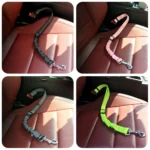 Pet Supplies Car Seat Belt Dog Seat Belt Dog Leash Vehicle Belt Adjustable Cushioning Elastic Reflective Safety Rope for Dog Cat - Image 5