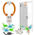 Interactive Cat Toys for Indoor Cats, Rechargeable Durable Safe Hanging Cat Toy for Bored Kittens & Adult Cats