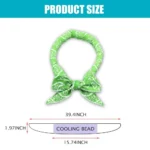 Practical Cute Dog Cooling Bandana Adjustable Fast Cooling Cat Cooling Ice Scarf Reusable Cat Collar Pet - Image 5