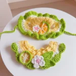 Cute Cat Hat Scarf Set Funny Pet Party Cosplay Headwear Delicate Hemming Pendant Decor Elasticity Knitted Hat Scarf Pet Supplies - Image 6