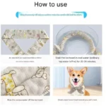 Pet Cooling Ice Scarf Cool Ice Breathable Towel Heatstroke Dogs Cats Ice Collar Cat Adjustable Collar Bib Pet Supplies - Image 6