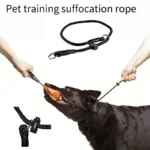 Polyester Fiber Dog Training Leash with Adjustable Slip Collar - Durable Choke Loop for Behavioral Training, Non-Asphyxiation Co - Image 4