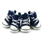Creative 4PCS/Set Pet Shoes with Adjustable Drawstring Waterproof Puppy Pet Dogs Boots Canvas Breathable Pet Supplies Pets