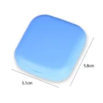 1pcs Mini Square Contact Lens Case with Mirror for Women Colorful Lens Box Eye Container Lovely Travel Kits - Image 6