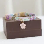 Japanese Sakura Dog Choker Engraved Glitter Puppy Cat Collar Pendant Pet Collar Pet Accessories Paw - Image 5