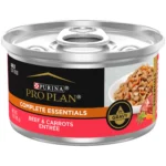 Complete Essentials Beef and Carrot Wet Cat Food 3 oz Cans 24 Pack
