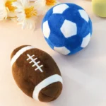 Squeaky Football & Rugby Dog Toy: Interactive Puppy Training Chew Toy Teething Relief and Playtime Fun for Energetic Dogs - Image 3