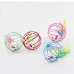 Popular Colorful Mouse in Cage Cat Toy Within Sand Interactive Chase Cat Mouse Toy - Image 2