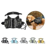 Dog Backpack for Medium Large Dog,Tactical Harness Saddlebag with Reflective Safety Side Pocket Camping,Vest Dog Pack for Travel - Image 2