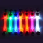 Night running pet dog safety harness collar for preventing loss. Multi-color pendant. Waterproof outdoor warning LED flashing li - Image 5
