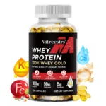 Whey Protein Concentrate Capsules - 900mg Protein, Post-Workout Recovery, Muscle Health & Immunity Boost, Gluten-Free Non-GMO