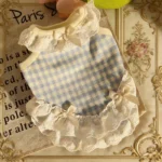 Cute Plaid Lace Pet Dress for Small Dogs Cats, Bowknot Ruffle Skirt Puppy Kitten Outfit, Summer Dog Cat Clothes - Image 4