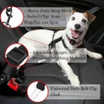 1PC Adjustable Pet Cat Dog Car Seat Belt Pet Seat Vehicle Dog Harness Lead Clip Safety Lever Nylon Colorful Traction Ddogs Leash - Image 2