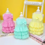 2023 Spring Pet Clothes Dog Princess Dresses Puppy Dress Pet Skirt Puppy Dog Princess Dresses for Small Medium Cat Costume Pug - Image 2