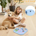 Interactive Dog Puzzle Toys Plastic Treat Dispensing Slow Feeder with Non Slip Base Dog Mental Stimulation Toys Pet Supplies - Image 4