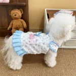 Cute Thin Spring/summer Dog Clothes with Flying Sleeves, New Pet Dog Yorkshire Dress, Princess Cat Pet Clothing - Image 3