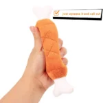 Soft Plush Squeaky Chicken Leg Chew Toy Durable Teething Toy for Small Medium Dogs Boredom Relief Puppy Playtime Accessory - Image 5
