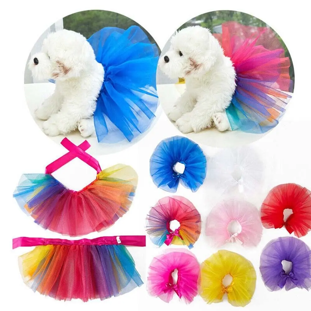 kf-S7f2d0424668546b08b90debbafb3dcc81 Fashion Tutu Dress Teddy Schnauzer Puppy Pet Costume Apparel Dog Dress Dog Skirts Pet Supplies Puppy Clothes - Image 1