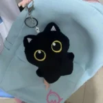 NEW Cute Black Cat plush toy Doll Small Pendant Cuddly Pillow Cushion Ins Black Cat Plush Toy Doll for Boy Girl Birthday Gifts - Image 3