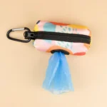 Abstract Designer Print Cute Design Pet Poop Bag Holder Dispenser Without Poop Bag And Leashes Can Attached With Any Dog Leashes - Image 4