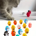 3-100 pcs of Cat Rolling Toys Diverse Styles Interactive Play and Exercise Equipment Durable Plastic Material