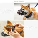 Soft Silicone Pet Dog Muzzle Anti-biting Chewing Mask Breathable Basket Dog Muzzle Durable Strong Mask Muzzle pet Dog Supplies - Image 4