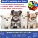 Interactive Dog Toys Snuffle Ball for Dogs Encourage Natural Foraging Skills, Snuffle Ball Dog Puzzle Toys Treat Ball for Large - Image 6