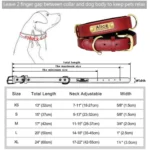 Personalized Leash Custom Dog Collar PU Leather Pet Dog Tag Collars Free Engraved Nameplate For Small Medium Large Dogs Pitbull - Image 5