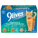 Seafood and Poultry Favorites Wet Cat Food Variety pack, 5.5 oz. Cans Pack of 24