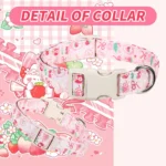 Valentine's Day Cat Dog Collar AntiLost No-Pull Adjustable Breakaway Collar for Small Medium Large Dogs Comfortable Pet Supplies - Image 3