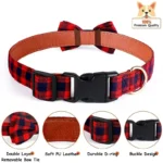 Adjustable Plaid Dog Bow Tie Cat Bowtie Soft Pet Neckwear for Small Medium Dogs Puppy Chihuahua Best Gift Idea - Image 5