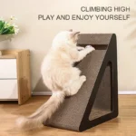 2-in-1 Triangle Cat Scratcher with Spinning Balls, Anti-Scratch Cardboard for Cat Stress Relief Indoor Pets - Image 2