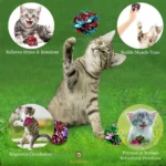 Cat Toy Sound Paper Ball Colorful Cat Scratching Teasing - Image 2