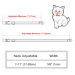 Cat Collar Free Personalized Kitten Collars Engraved Pet Puppy Name Necklace Collars Anti-lost for Cats Small Dogs Adjustable - Image 6