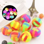 Glowing ball in the dark, squeaking toy, bouncing activated toy, PET ball, puppy, cat, dog, easy to clean - Image 4