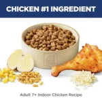Adult 7+ Indoor Dry Cat Food, Chicken, 7 lb. Bag - Image 3