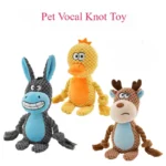 Pet Plush Sound Cotton Rope Fox Frog Elephant Shaped Pet Dog Toys for Large Dogs Interactive Tug of War Training Supplies - Image 2