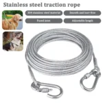 Dog Chains Lead Leash Cable Double-headed Dog Tie Out Cable Leash For Outside, Yard, Camping,Outdoor Dogs Strap Pet Supplies
