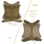 Tactical Dog Harness for Large Pet Harness No-Pull Service Vest Adjustable Military Dog Vest for Training Hunting Walking - Image 4