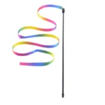 Pet Cat Toys Cute Funny Rainbow Strips Stick Cat Teaser Wand Pet Toys for Cats Interactive Toys Cat Supplies Pet Products - Image 4