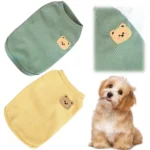 Waffle-Knit Dog Clothes Lightweight & Breathable Pet Sleeveless Tee Shirt Easy To Clean Puppy Outfit for Summer Outdoor Walking