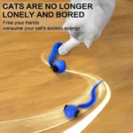 Automatic Rotating Smart LED Interactive Cat Teasing Ball Obstacle Avoidance Playful Pets Toy - Image 2