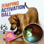 Interactive Dog Rolling Ball Toy Jumping Bouncing Ball with Lights Music Moving Dancing Pet Toy for Puppy Dogs Entertainmen