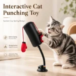 Cat Boxing Toy Interactive Game Punching Bag With Gloves Creativity Mini Gym Stress Relief Home Portable Pet Dog Training Tools