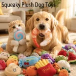 Cute Food Shape Plush Dog Toy Interactive Chew Toy for Small Medium Dogs Cats Durable Pet Supplies Birthday Gift