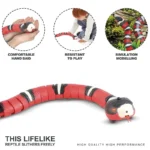 Automatic Cat Toys Interactive Smart Sensing Snake TeaseToys for Cats USB Charging Cat Accessories for Pet Cats Game Play To - Image 2