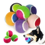 1/2pc Hard Ball Pet Biting Ball Training for Grinding Teeth Tennis Suitable for Pets to Play with Small Dogs Pet Supplies TMZ