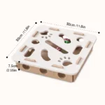 Interactive Cat Puzzle Toy Felt Toy Box with Maze Tunnel Bell Ball Indoor Entertainment Cat Toy - Image 2