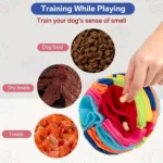 Interactive Dog Toys Snuffle Ball for Dogs Encourage Natural Foraging Skills, Snuffle Ball Dog Puzzle Toys Treat Ball for Large - Image 5